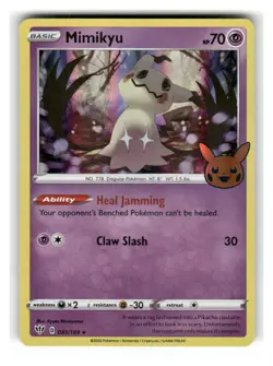Mimikyu 081/189 Holo Promo Trick or Trade BOOster Pokemon Lightly Played - Image 1