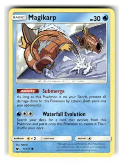 Magikarp 17/111 Common Crimson Invasion Pokemon Lightly Played - Image 1