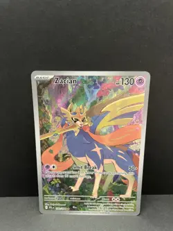 Zacian 100/094 Illustration Rare Pokemon Phantasmal Flames - Image 1