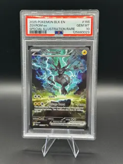 2025 Pokemon Black Bolt Zekrom EX Special Illustration Rare #166 PSA 10 GEM MINT - Image 1