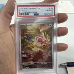 2025 Pokemon Meg En Stufful Illustration Rare #154 PSA 10 GEM MT - Image 1