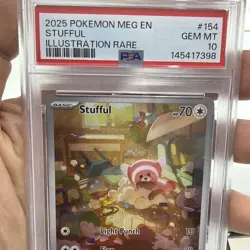 2025 Pokemon Meg En Stufful Illustration Rare #154 PSA 10 GEM MT - Image 2