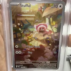 2025 Pokemon Meg En Stufful Illustration Rare #154 PSA 10 GEM MT - Image 3