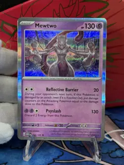 Mewtwo 150/165 Scarlet & Violet 151 Pokemon TCG Holo Foil Rare - Image 1
