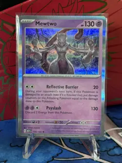 Mewtwo 150/165 Scarlet & Violet 151 Pokemon TCG Holo Foil Rare - Image 3