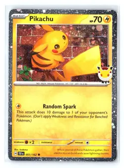 Pikachu Pokemon Day 30th Anniversary Cosmos Holo #051/162 Near Mint or Better - Image 1