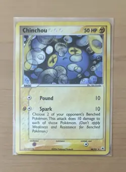 Pokemon Chinchou 56/101 EX Hidden Legends Basic Reverse Holo-LP - Image 1