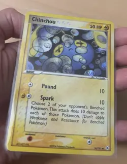 Pokemon Chinchou 56/101 EX Hidden Legends Basic Reverse Holo-LP - Image 3