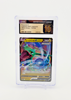 Rayquaza V 119/184 Japanese Pokemon S8B Full Art Holo 2021 CGC Pristine 10 - Image 1