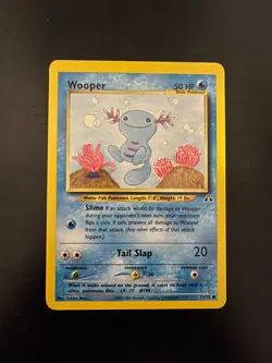 Pokemon TCG Wooper 71/75 Neo Discovery Unlimted NM - Image 1