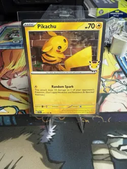 Pokemon TCG Pikachu 051/162 30th Anniversary 2026 Pokemon Day Promo Cosmos Holo - Image 1