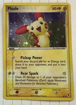 Pokemon Plusle 6/12 EX Trainer Kit 2 Holo Common Basic Card 60 HP English - Image 1