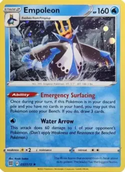 Empoleon - 037/172 - Cosmos Holo (MCAP) - Moderately Played - Pokemon Promos - Image 1