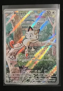 Pokemon TCG Meowth Full Art Illustration Rare 106/094 – Near Mint. - Image 1
