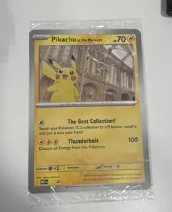 Pokemon Pikachu At The Museum Jumbo Sealed Promo International Shipping - Image 1