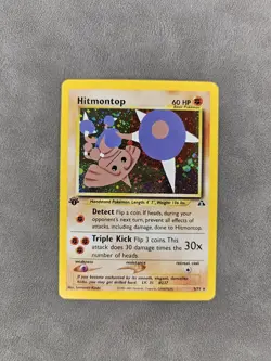 Pokemon TCG Hitmontop 3/75 1st Edition Holo Rare Neo Discovery - NM - Image 1