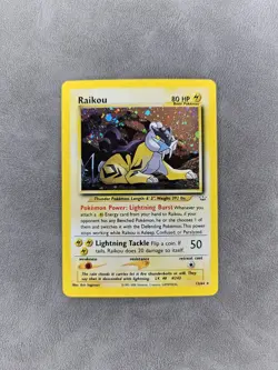 Pokemon TCG Raikou 13/64 Holo Unlimited Neo Revelation - NM - Image 1