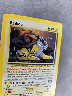 Pokemon TCG Raikou 13/64 Holo Unlimited Neo Revelation - NM - Image 2