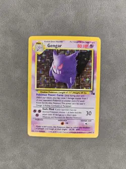 Pokemon TCG Gengar 5/62 Holo Rare Unlimited WOTC Fossil - NM - Image 1