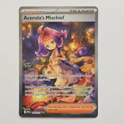 Pokemon Acerola's Mischief 183/132 Me01: Mega Evolution Trainer Full Art Holo - Image 1