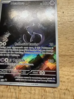 Pokemon TCG 2023 Mewtwo SVP 052 Black Star Promo Rare Holo NM - Image 5