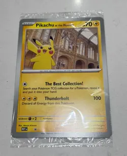 Pikachu At The Museum, Pokemon X Natural History Museum Jumbo Promo - SEALED - Image 1