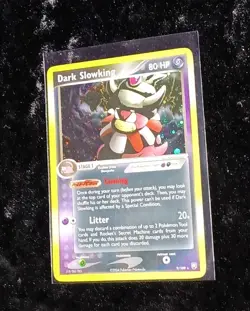 2004 Pokemon Team Rocket Returns Dark Slowking Holo 9/109 - LP/MP - Image 2