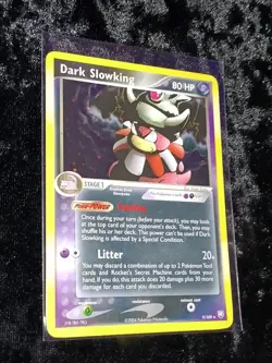 2004 Pokemon Team Rocket Returns Dark Slowking Holo 9/109 - LP/MP - Image 4