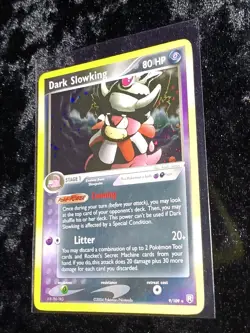 2004 Pokemon Team Rocket Returns Dark Slowking Holo 9/109 - LP/MP - Image 5