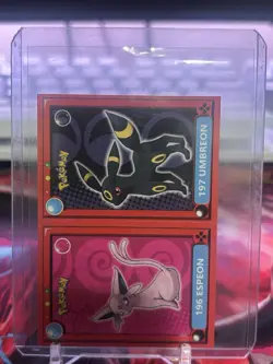 Pokemon Umbreon & Espeon Red Pokedex #196-197 2022 NM - Image 1