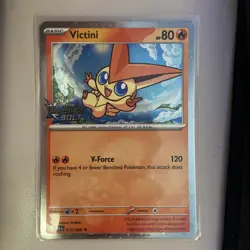 Victini (Cosmos Holo) Black Bolt Stamped 012/086 Pokemon Card NM/EXC - Image 1