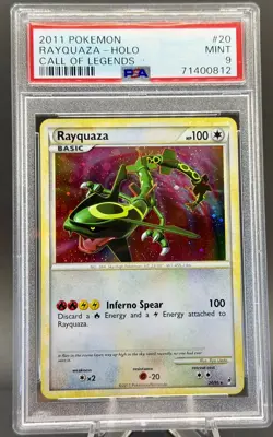 2011 Pokemon Call of Legends RAYQUAZA Holo Rare 20/95 PSA 9 Beautiful Card - Image 1
