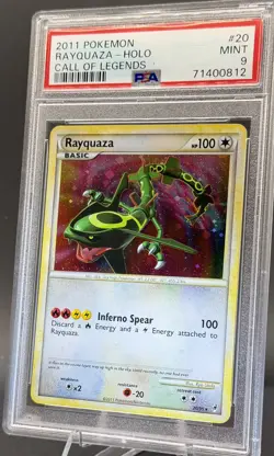 2011 Pokemon Call of Legends RAYQUAZA Holo Rare 20/95 PSA 9 Beautiful Card - Image 4