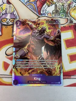 One Piece Card Game TCG - PRE ERRATA King OP01-096 SR - English - Image 1
