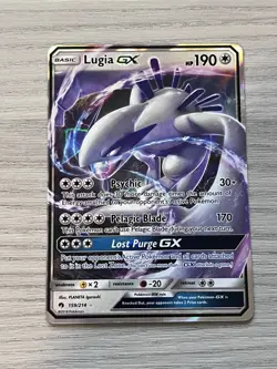 Pokemon Lugia GX Holo Ultra Rare TCG Card Sun & Moon Lost Thunder 159/214 - Image 1
