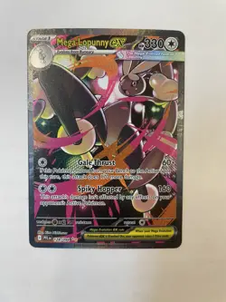 Mega Lopunny ex 128/094 Me02: Phantasmal Flames Holo SIR Pokemon card TCG - Image 1