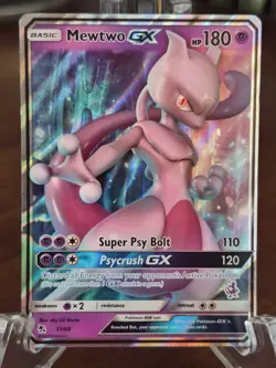 Pokemon Mewtwo GX Promo Holo Stamped Battle Academy 031/068 180 HP Card - Image 1