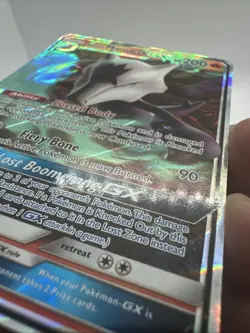 Alolan Marowak GX SM187 Sun & Moon Black Star Promo Holo Pokemon Card LP - Image 4