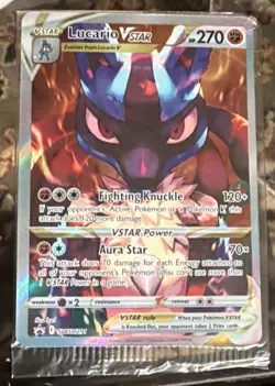 Lucario VSTAR SWSH291 SWSH: Sword & Shield Promo Cards Holo SEALED - Image 1