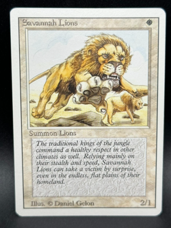 MTG Savannah Lions R Revised Edition #39 - Image 1