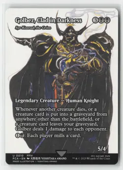 Golbez Clad in Darkness Syr Konrad the Grim Showcase 10 FINAL FANTASY Mtg - Image 1