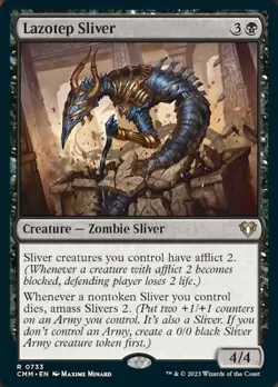 MTG Lazotep Sliver, Light Play, English Commander Masters - Image 1