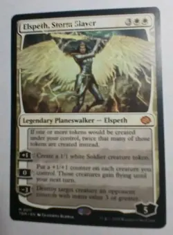 2025 Magic MTG Dragonstorm Elspeth Storm Slayer Rare #0011 - Image 1