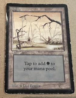 Swamp - Beta - MTG - Magic the Gathering - Image 1