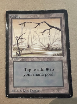 Swamp - Beta - MTG - Magic the Gathering - Image 2