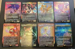 Secret Lair x Sonic the Hedgehog Friends and Foes Foil Set MtG Holo - Image 1