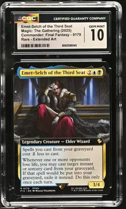 EMET-SELCH OF THE THIRD SEAT Final Fantasy Extended Art Rare CGC 10 MTG - Image 1