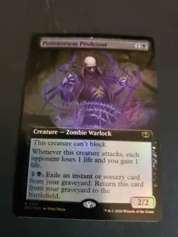 Postmortem Professor (Extended Art Foil) Rare MTG Secrets of Strixhaven NM - Image 1