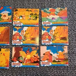 1999 Topps Pokemon Pikachu's Vacation Movie Animation Trading Card Lot of 12 - Image 3