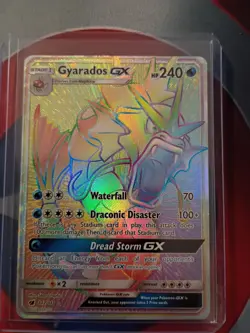 Pokemon Gyarados GX 112/111 SM-Crimson Invasion Secret Rare Full Art Holo - Image 1